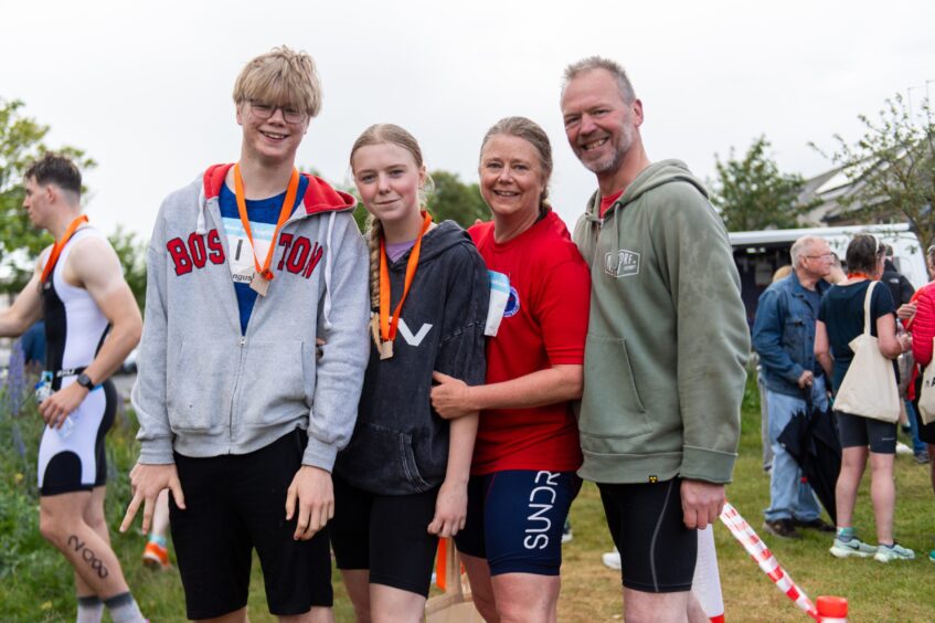 Competitors in the 10th Montrose Triathlon.