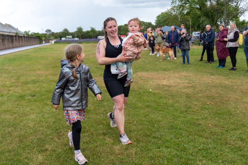 Competitors in the 10th Montrose Triathlon.