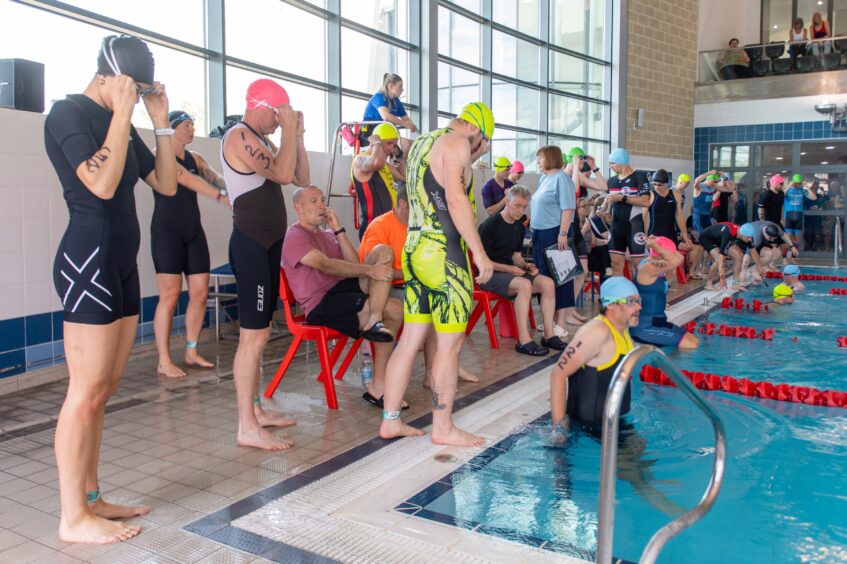 Competitors in the 10th Montrose Triathlon.