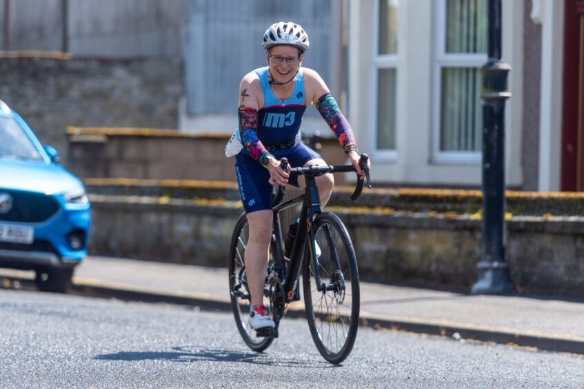 Competitors in the 10th Montrose Triathlon.