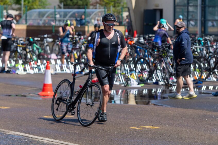 Competitors in the 10th Montrose Triathlon.