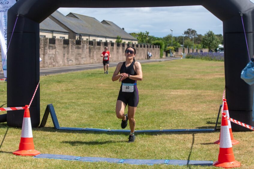 Competitors in the 10th Montrose Triathlon.