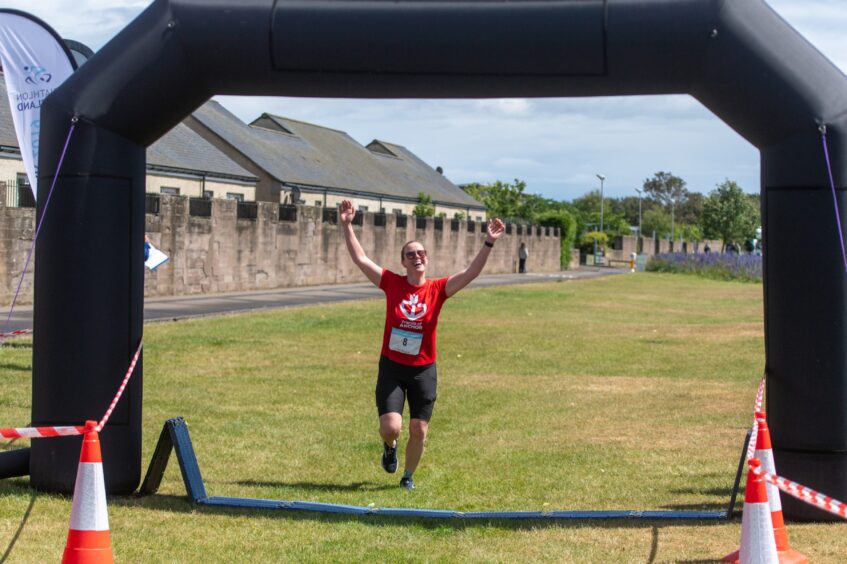 Competitors in the 10th Montrose Triathlon.