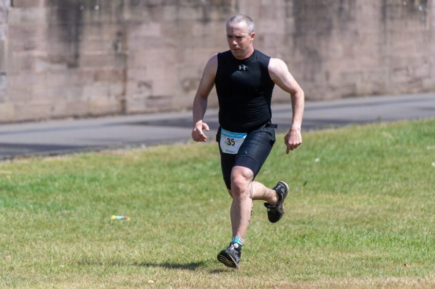 Competitors in the 10th Montrose Triathlon.