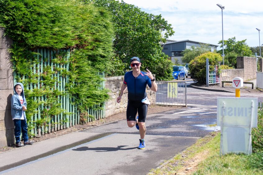 Competitors in the 10th Montrose Triathlon.