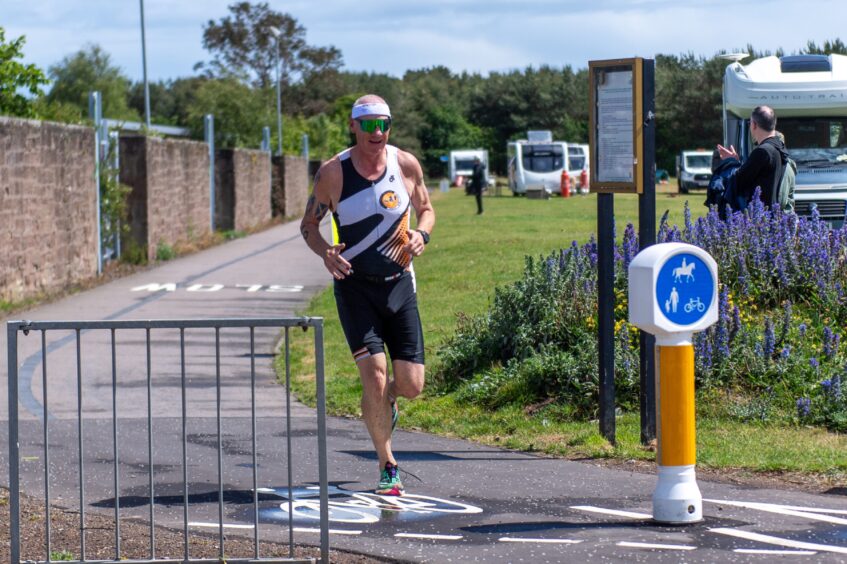 Competitors in the 10th Montrose Triathlon.