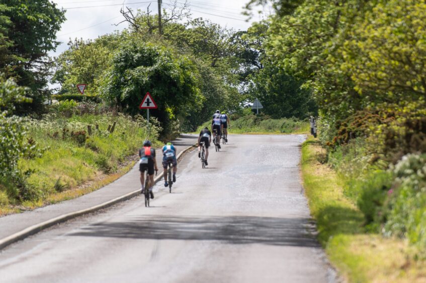 Competitors in the 10th Montrose Triathlon.