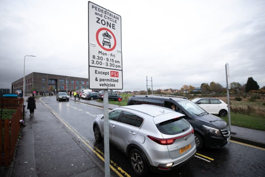 Drivers have been fined for entering the Dundee school exclusion zones at Northeast Campus