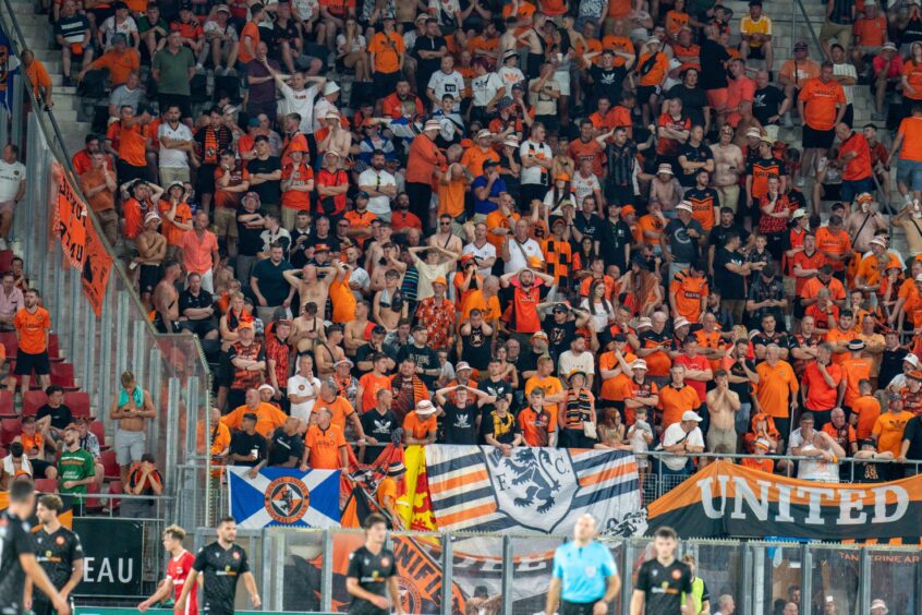 Dundee United were magnificently followed in the Netherlands.