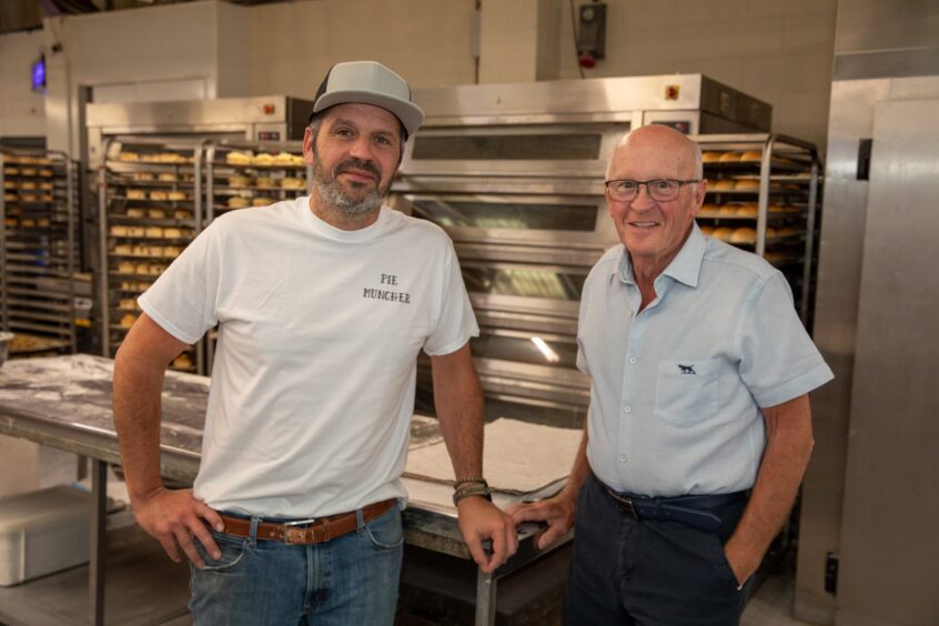 Jonathon and Alan Clark inside Clark's Bakery