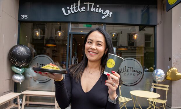 Lisa Shek-Munro outside Little Things Cafe