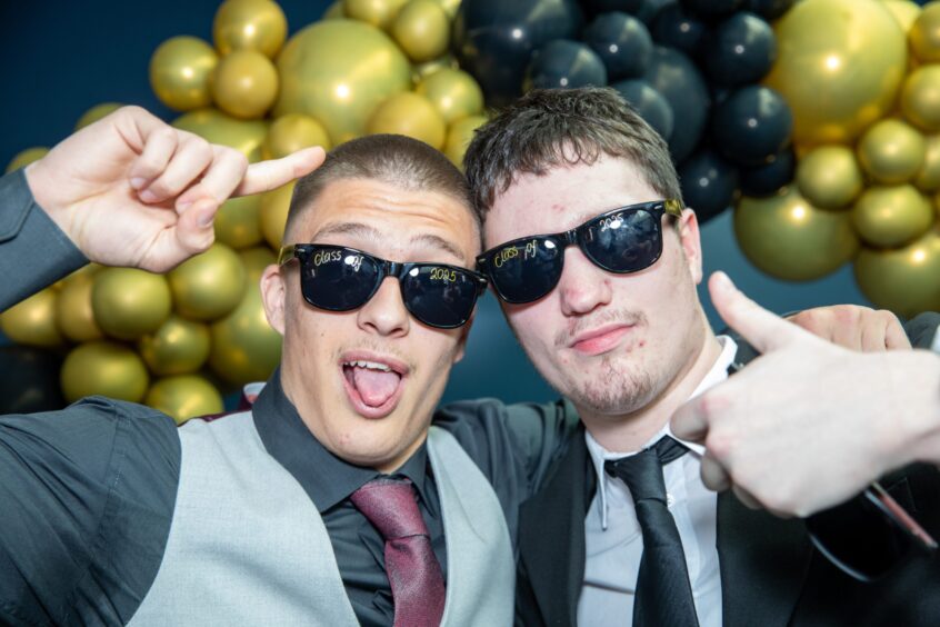 Rosen Boshnyakov and Magnus Gorman at the Morgan Academy prom 2025.