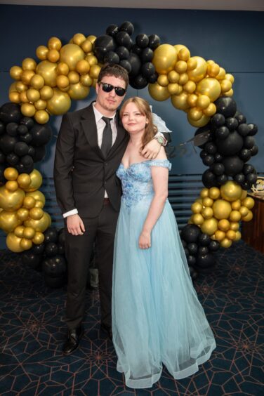 Ella Scrimgeour and Magnus Gorman at the Morgan Academy prom 2025.