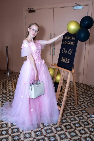 Jasmine Cerven at the Morgan Academy prom 2025.