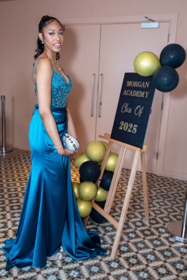 Natania Robinson at the Morgan Academy prom 2025.