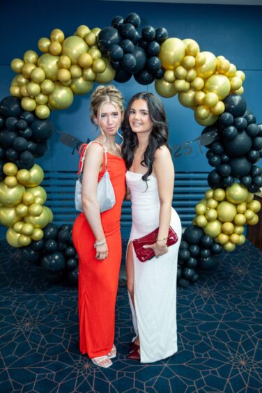 Morgan Smith and Lily Meldrum at the Morgan Academy prom 2025.