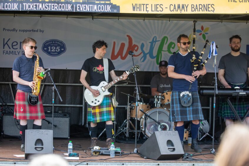 Gleadhraich play the main stage at Westfest
