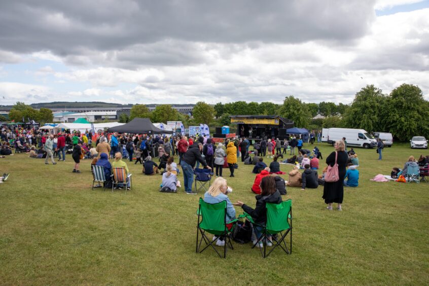 Thousands of people gathered on Dundee’s Magdalen Green