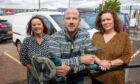 Helen Carlin, small repairs officer Marc Duncan and Kathryn Old at the Forfar office of Angus Small Repairs. Image: Kenny Smith/DC Thomson