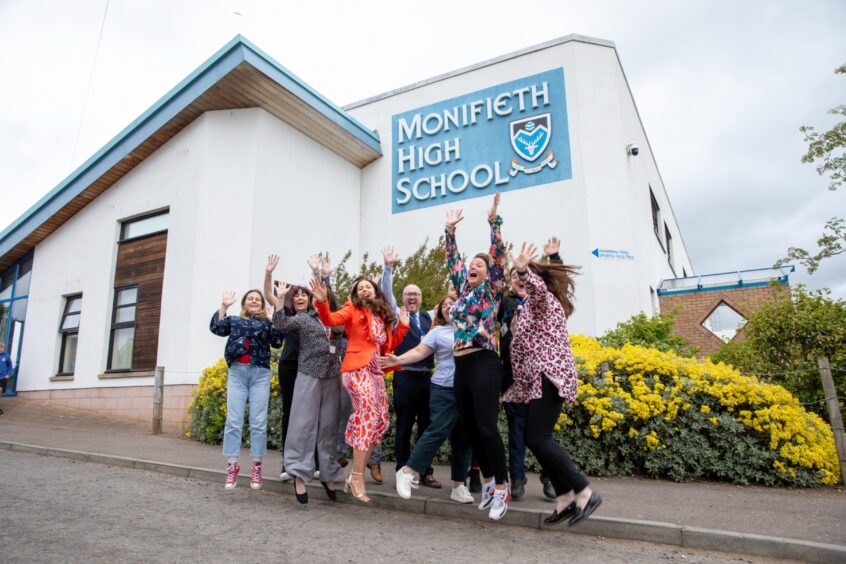 Final day at current Monifieth High School.