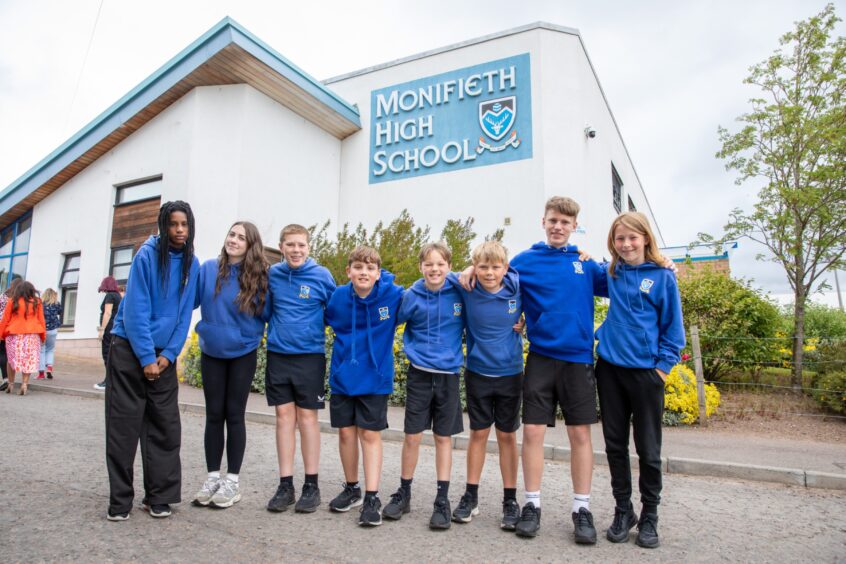 Final day at current Monifieth High School.