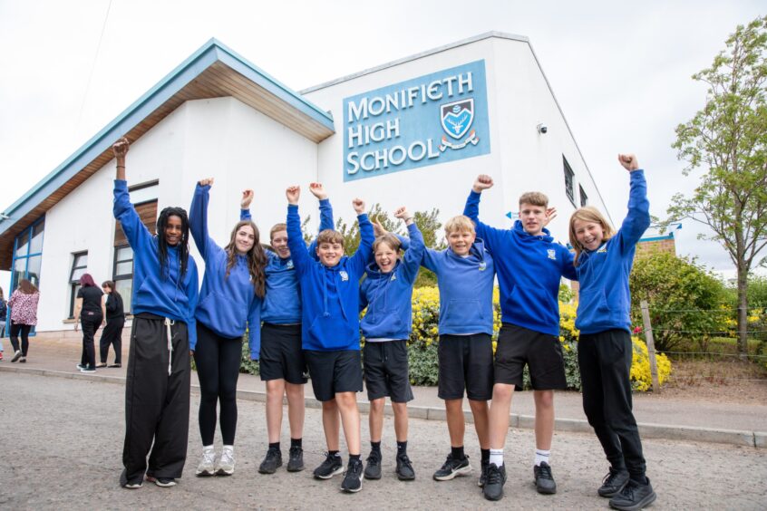 Final day at current Monifieth High School.