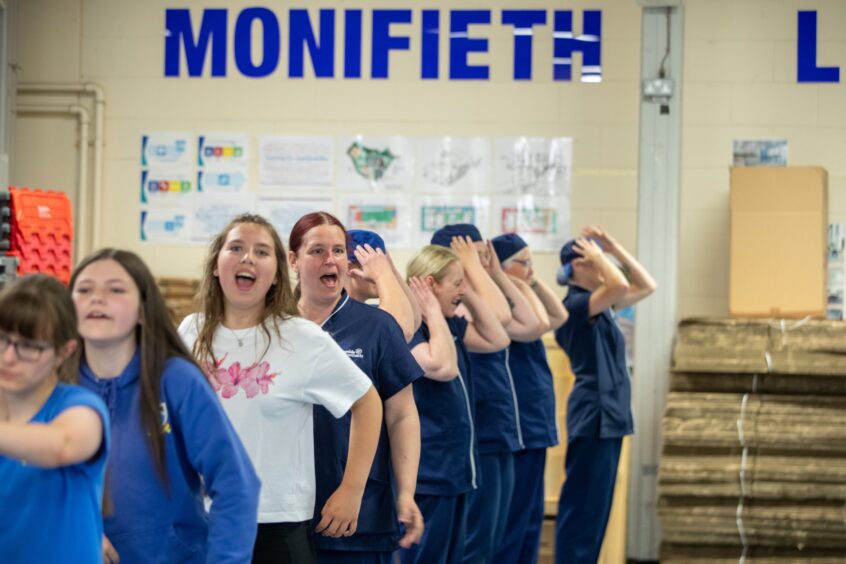 Final day at current Monifieth High School.