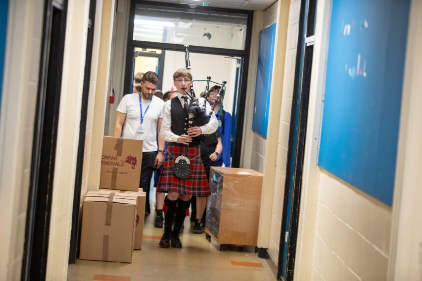 Final day at current Monifieth High School.