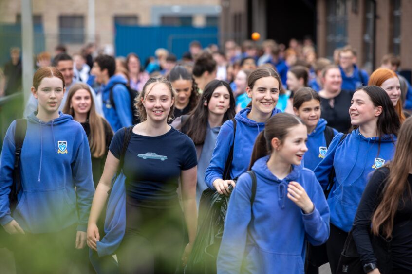 Final day at current Monifieth High School.