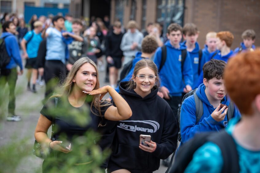 Final day at current Monifieth High School.