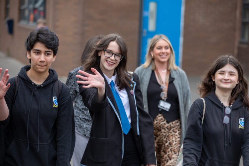 Final day at current Monifieth High School.