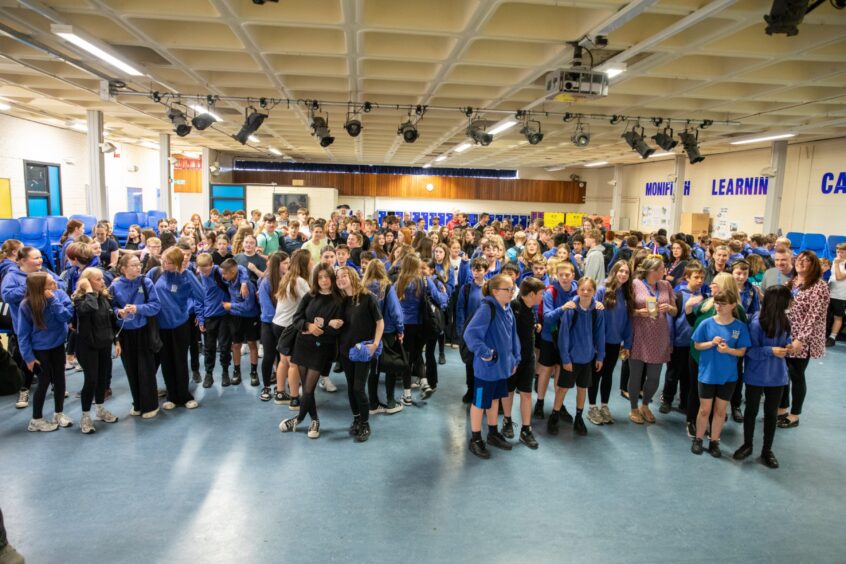Final day at current Monifieth High School.