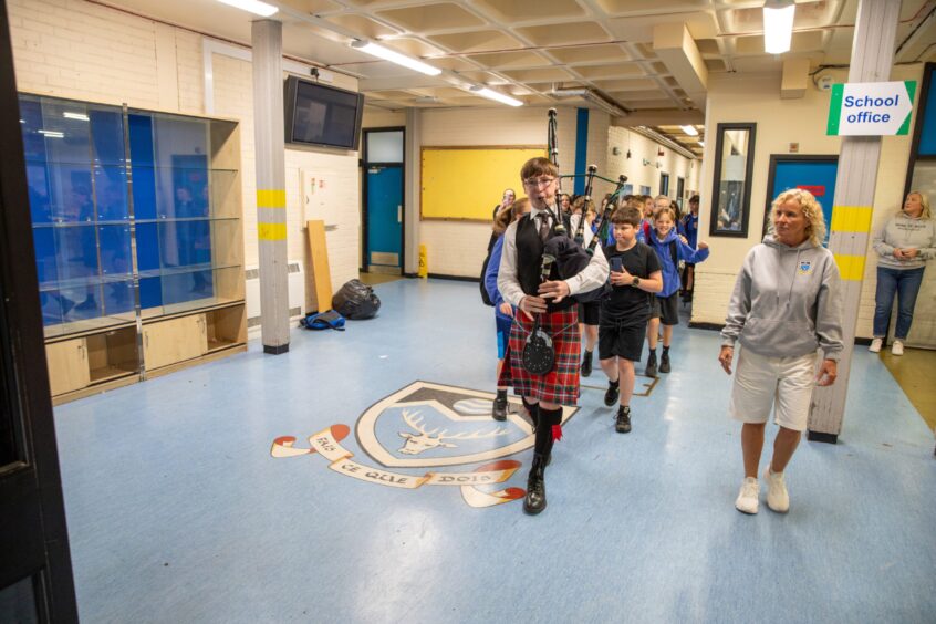 Final day at current Monifieth High School.