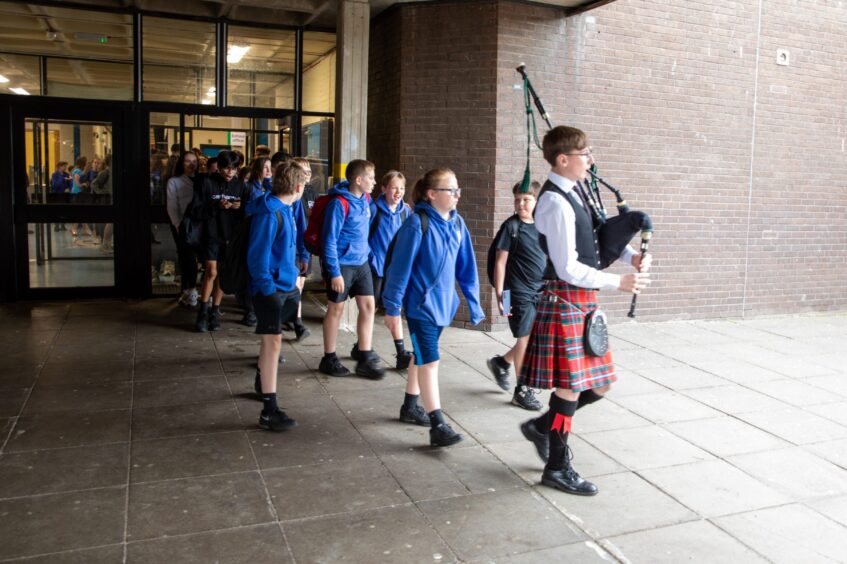 Final day at current Monifieth High School.