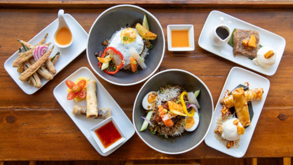 A range of dishes from Lamesa. 