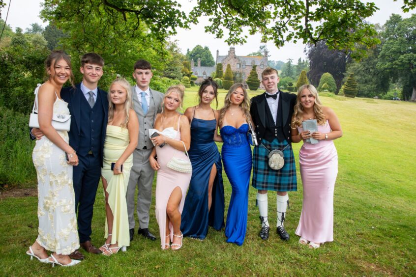 Revellers at Perth High leavers' prom 2025