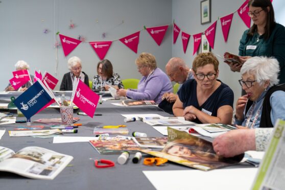 Kirrie Connections members were joined by those spearheading the Climate Wisdom project. Image: Richard Hancox/DC Thomson
