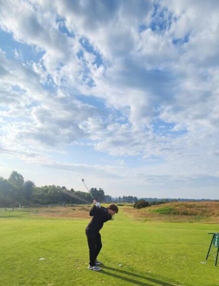 The teenager hailed the caddies after his golf experience in Carnoustie. 