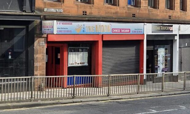 The Moon Chinese Takeaway on Meadowside, Dundee. Image: Andrew Robson/DC Thomson