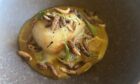 A scallop dish served at Achray House Hotel.