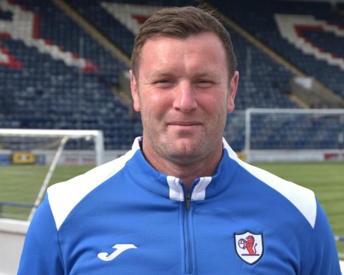 New Raith Rovers assistant-manager Andy Kirk poses for the camera.
