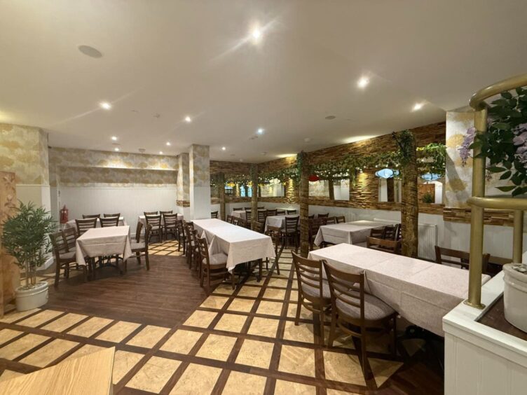 Inside the Hume Street Chinese restaurant in Montrose 