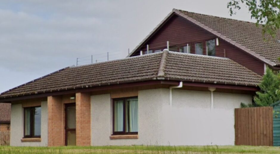 Ochil Care Home exterior showing balcony area