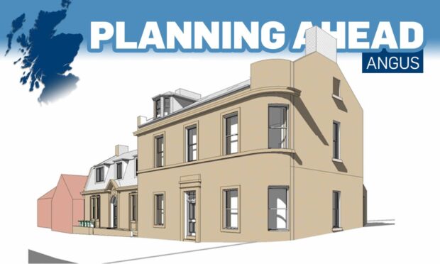 An architect's impression of how flats in former Brechin council offices will look. Image: Brunton Design