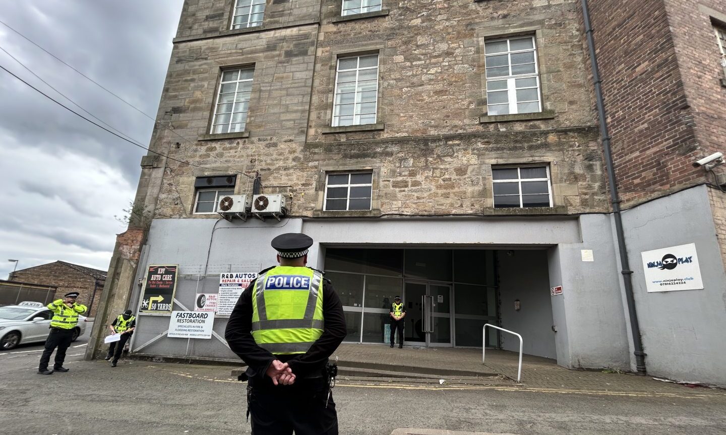 Officers are at the scene on Kirkcaldy High Street.