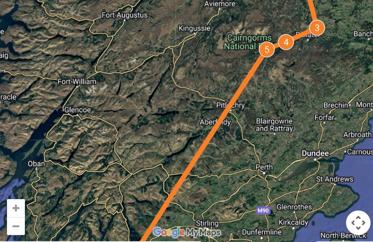 Route map.