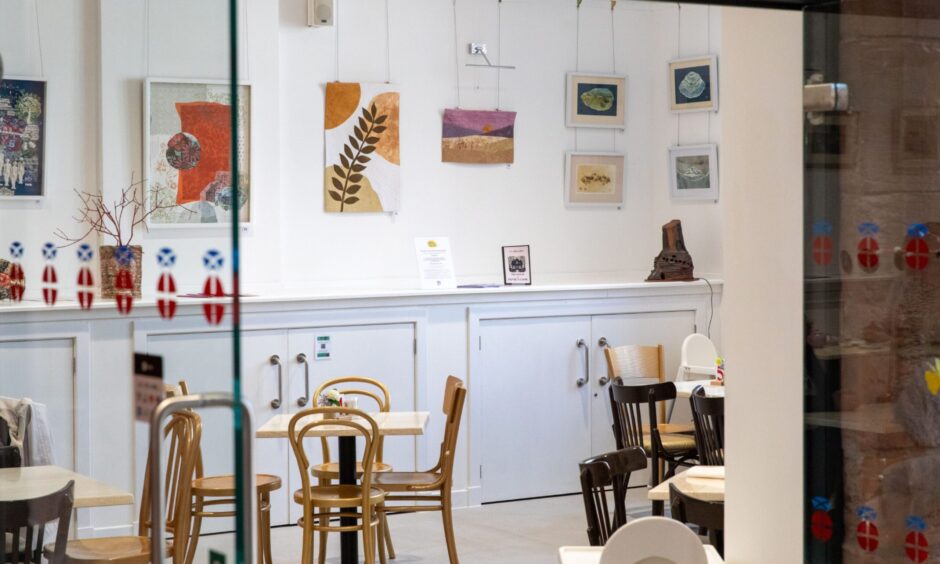 The bright, new cafe at St John's Methodist Church, Arbroath. 