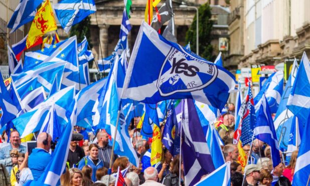 The All Under One Banner march is taking place in Stirling. Image: Steve MacDougall/DC Thomson