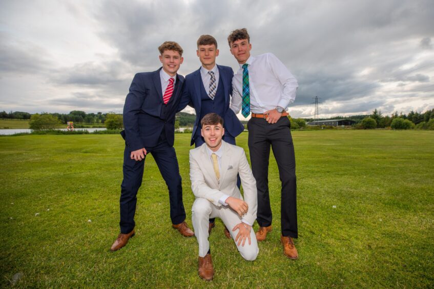 Jayden Brown, Sam Sutherland, Struan MacDonald and Corey Hill.