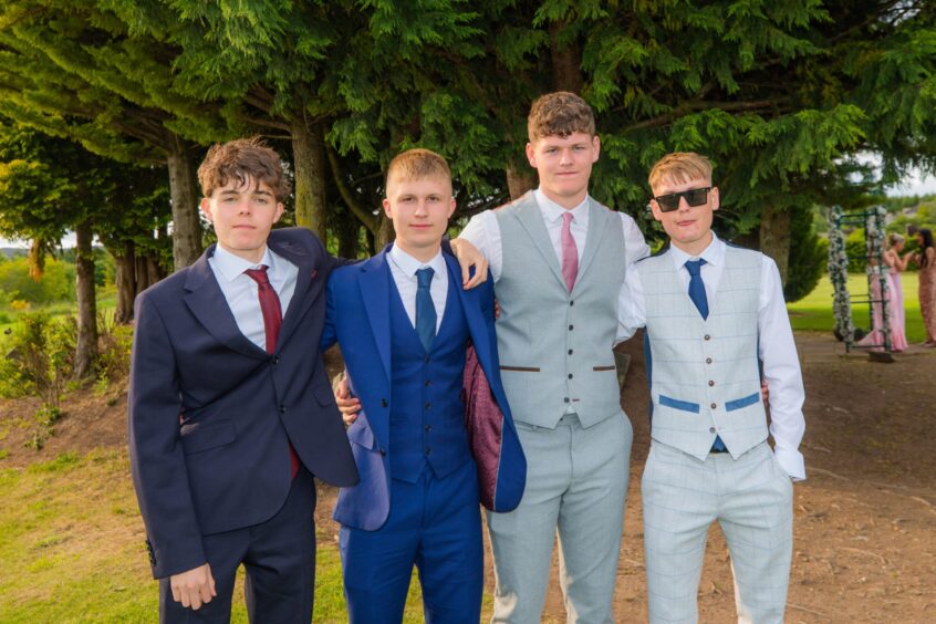 Ross Dalziel, Brandon Johnston, Liam Barnes and David Szczesny.